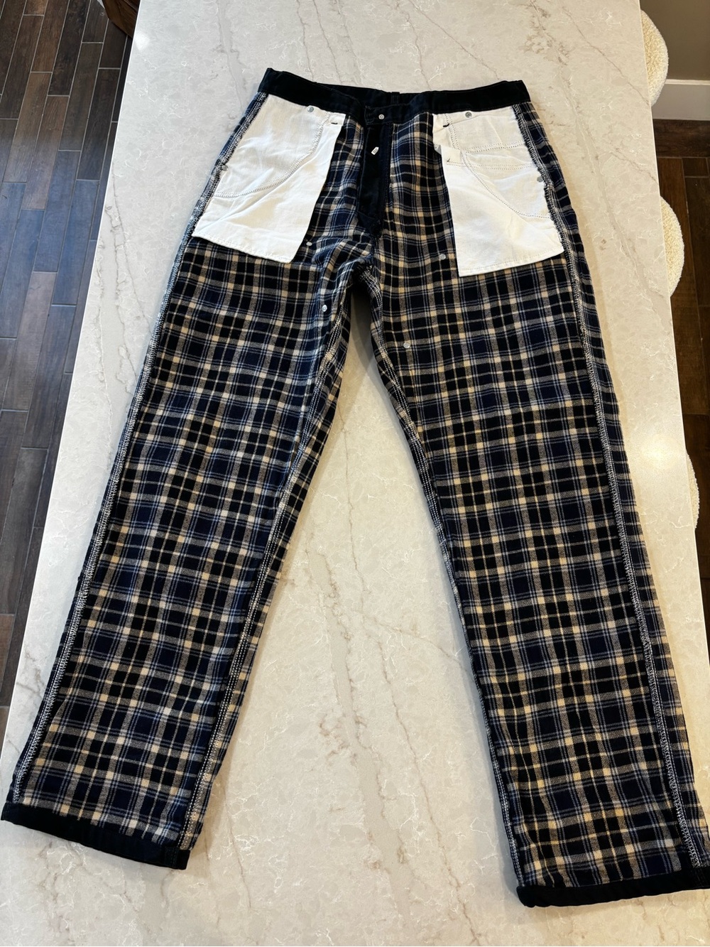 Carhartt 100071 Black Double Knee Flannel Lined Pants 36x34 Discontinued - Picture 9 of 14